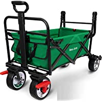 BEAU JARDIN Carretillas de Carro Plegable con Freno con Carro Plegable de Mano Carro Transporte para jardín Carro para…